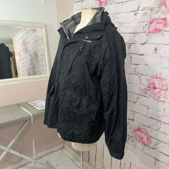 Columbia 2 in 1 fleece inner lining water resistant outer shell jacket - Picture 4 of 13